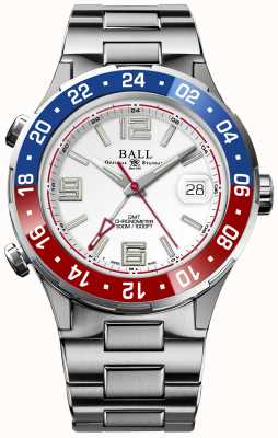Ball Watch Company Белый циферблат лимитированной серии Roadmaster Pilot GMT DG3038A-S2C-WH