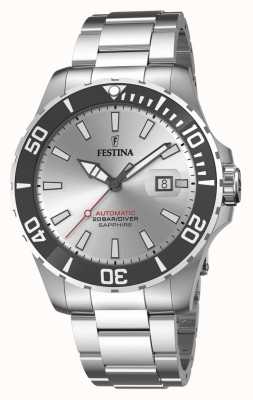 Festina мужские | серебряный циферблат | нержавеющая сталь | автоматические часы F20531/1