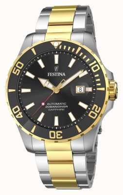 Festina мужские | черный циферблат | двухцветный браслет | автоматические часы F20532/2
