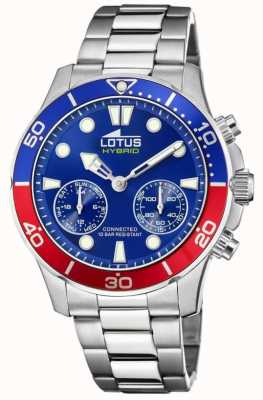 Lotus Мужские гибридные смарт-часы с синим и красным безелем L18800/4