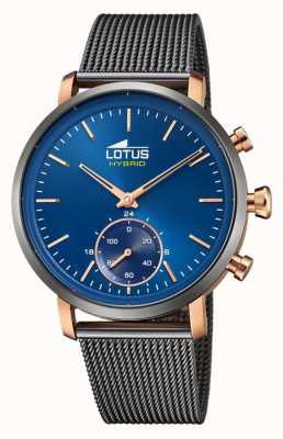 Lotus Мужские смарт-часы | синий циферблат | браслет из серой стальной сетки L18805/2