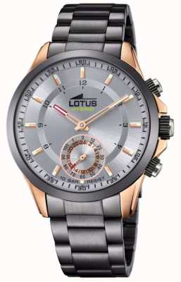 Lotus Смарт-часы с гибридным подключением | серое и розовое золото | браслет из нержавеющей стали серого цвета L18808/1