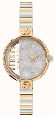 Versus Versace Двухцветные часы с блестками Rue Noyez VSPZV0221