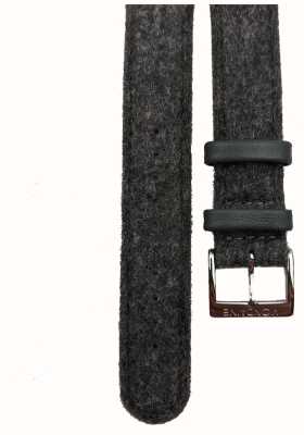 Mondaine Темно-серый фетр, бежевый кожаный ремешок 18 мм. FT311880Q1