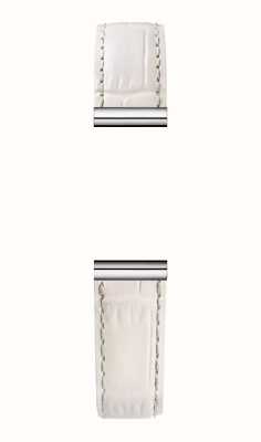 Herbelin Сменный ремешок для часов Antarès – белая кожа с текстурой под крокодила / нержавеющая сталь – только ремешок BRAC17048A55
