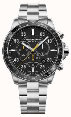Raymond Weil Мужские часы tango 300 из нержавеющей стали с черным циферблатом 8570-ST2-05207