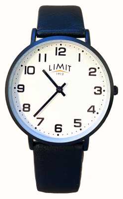 Limit Классический белый циферблат / часы из черной кожи 5800.01