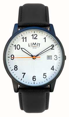 Limit Классический белый циферблат / часы из черной кожи 5801.37