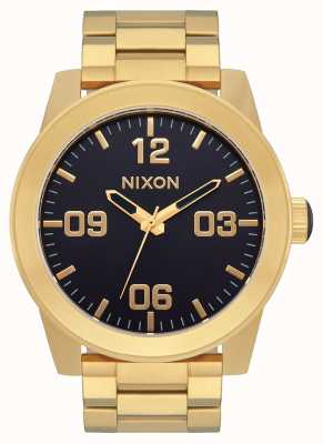Nixon Часы телесное золото / индиго из нержавеющей стали A346-2033-00