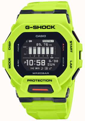 Casio Цифровые кварцевые часы G-Shock G-Squad с зеленым лаймом GBD-200-9ER