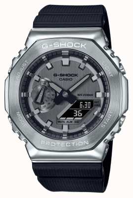 Casio Часы G-shock с корпусом из нержавеющей стали и полимерным ремешком GM-2100-1AER