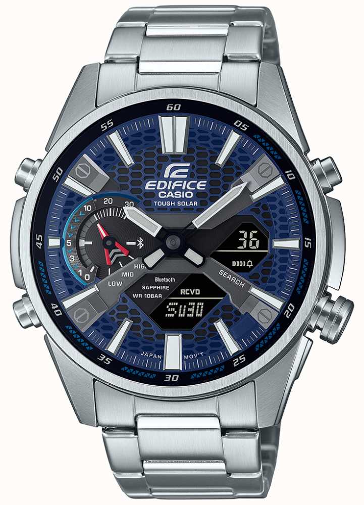 edifice casio stainless steel