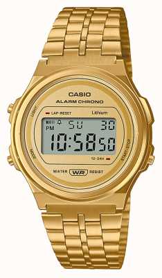 Casio Цифровые кварцевые часы в винтажном стиле A171WEG-9AEF