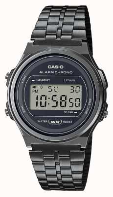 Casio Цифровые кварцевые черные часы в винтажном стиле A171WEGG-1AEF