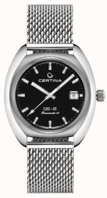 Certina DS-2 powermatic 80 черный циферблат сетка C0244071105100