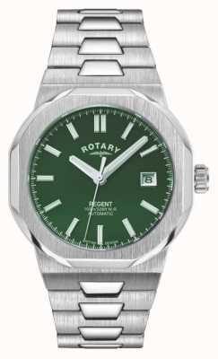 Rotary Sport Regent автоматический (40 мм), зеленый циферблат/браслет из нержавеющей стали GB05410/24