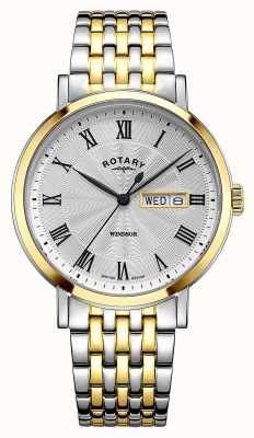 Rotary Двухцветные часы Windsor из нержавеющей стали GB05421/01