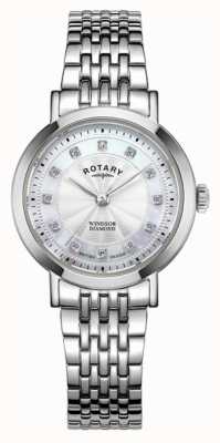Rotary Женские часы Windsor с бриллиантами LB05420/41/D