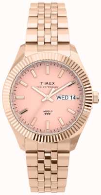 Timex браслет Waterbury Boy с корпусом из нержавеющей стали 36 мм из розового золота TW2U78400