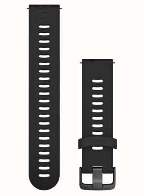 Garmin Быстросъемный ремешок (20 мм) черный силикон/грифельная фурнитура - только ремешок 010-11251-1G