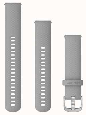 Garmin Быстросъемный ремешок (20 мм) из серого силикона / серебристой фурнитуры — только ремешок 010-12924-00