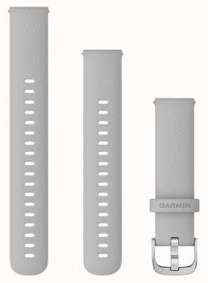 Garmin Быстросъемный ремешок (18 мм), силикон серого цвета / серебристая фурнитура — только ремешок 010-12932-0C