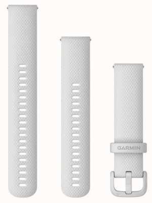 Garmin Быстросъемный ремешок (20 мм) белый силикон / белая фурнитура - только ремешок 010-13021-01