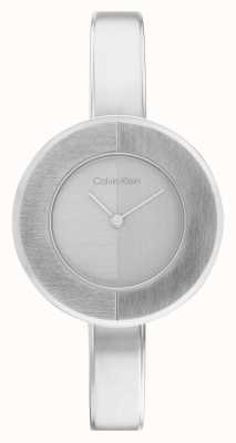 Calvin Klein женский серебряный циферблат | часы с браслетом из нержавеющей стали 25200022