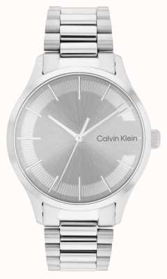 Calvin Klein Серебряный циферблат | сетчатый браслет из нержавеющей стали 25200036