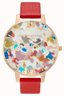 Olivia Burton Часы в стиле поп-арт и сменный сетчатый браслет из розового золота OBGSET152