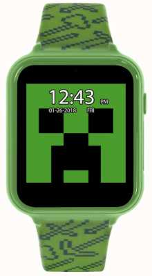 Minecraft Зеленый силиконовый ремешок (только на английском языке) интерактивные часы MIN4045ARG