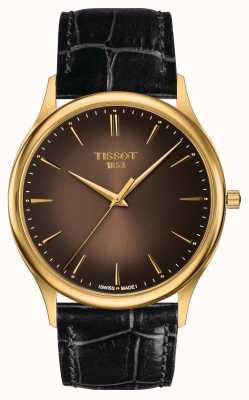 Tissot Циферблат Excellence из 18-каратного золота с эффектом солнечных лучей T9264101629100