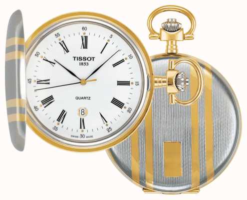 Tissot Двухцветные карманные часы Savonnette T83855313