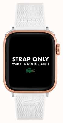 Lacoste Ремешок Apple Watch (38/40/41мм) белый силикон 2050006