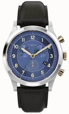 Timex Часы Waterbury с традиционным хронографом и кожаным ремешком 42 мм TW2V28600