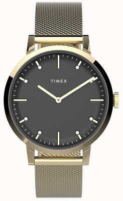 Timex женщины | мидтаун | черный циферблат | нержавеющая сталь | сетчатый ремешок TW2V37200