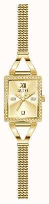 Guess Женские часы Grace золотистого цвета с тонким сетчатым браслетом GW0400L2