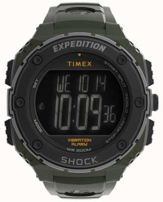 Timex Мужские экспедиционные прочные цифровые часы | зеленый ремешок TW4B24100
