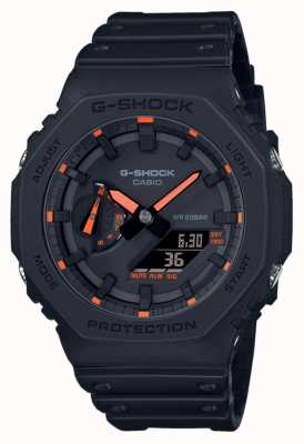 Casio G-shock 2100 утилита черная серия оранжевые детали GA-2100-1A4ER