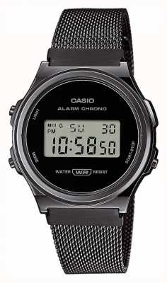 Casio Коллекция цифровых часов с черным покрытием A171WEMB-1AEF