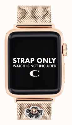 Coach Ремешок Apple Watch (38/40/41 мм) сетка из розового золота 14700038