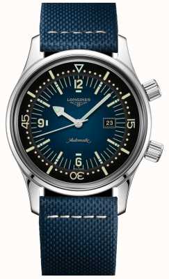 LONGINES Часы Legend diver с синим тканевым ремешком L33744902