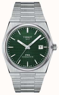 Tissot Prx powermatic 80 40мм автоматический зеленый/серебристый T1374071109100