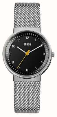 Braun Женские классические часы с сетчатым браслетом BN0031BKSLMHL