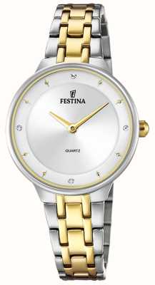Festina Женские стальные позолоченные часы со стальным браслетом F20625/1