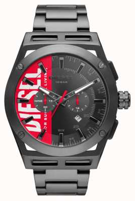 Diesel Мужские часы из нержавеющей стали с черным покрытием DZ4598