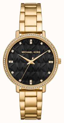Michael Kors Часы Pyper mk с черным узорчатым циферблатом MK4593