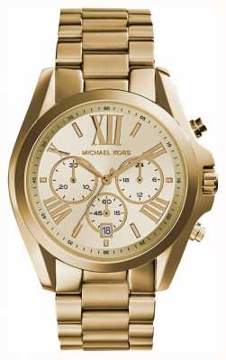 Michael Kors Женские золотые часы с хронографом Bradshaw MK5605
