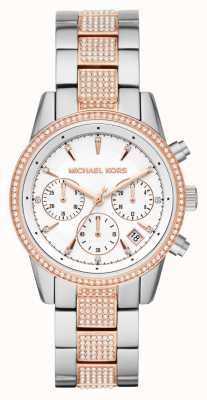 Michael Kors Женские наручные часы Ritz с двухцветным кристаллом MK6651