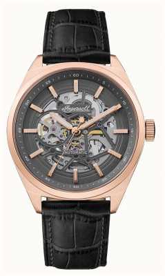 Ingersoll Шелби черные кожаные автоматические часы I12002